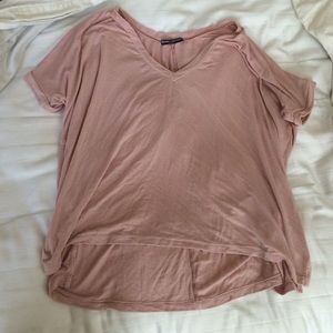 Brandy Melville Sharon Baby Soft Tee Blush